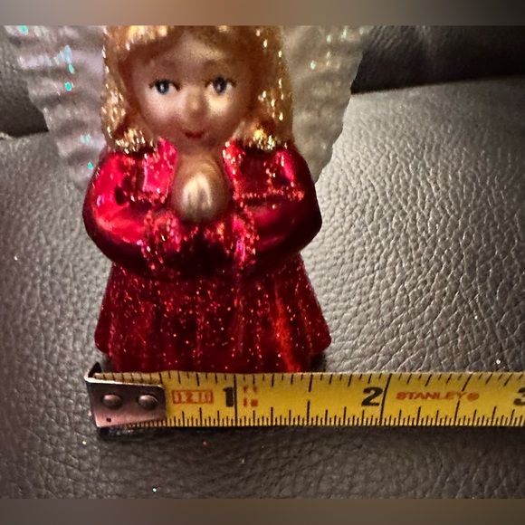 Old World Baby Angel Glass Ornament - Picture 6 of 7